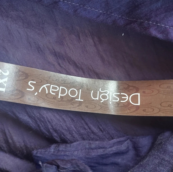 Design Today's Women Jacket Size 2XL Purple Big Collar - Picture 9 of 11